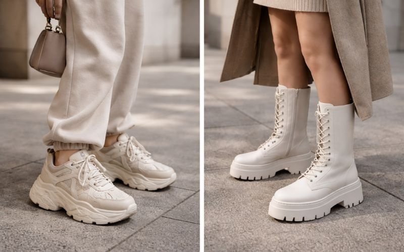 acubi style platform boots chunky sneakers streetwear