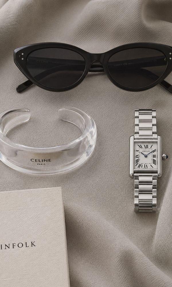 Balenciaga bracelet luxury flat lay aesthetic styling
