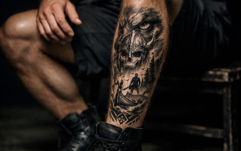Shin Tattoos for Men: A Simple Guide to Styles, Pain, and Placement