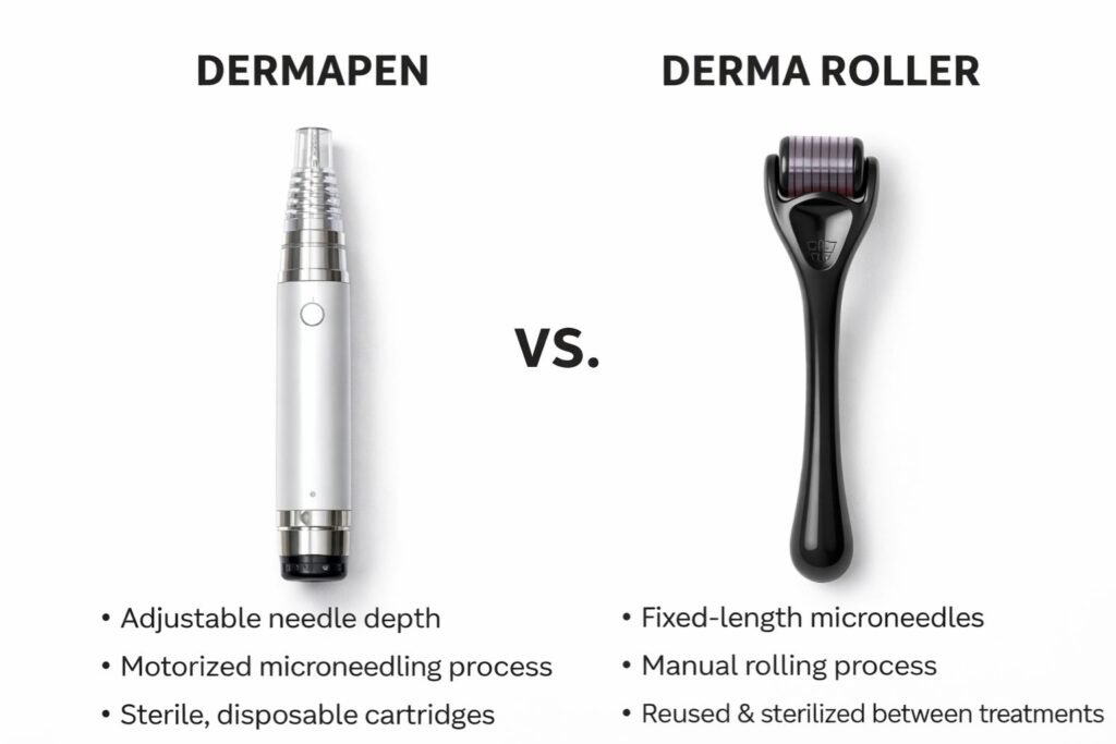 dermapen vs derma roller comparison