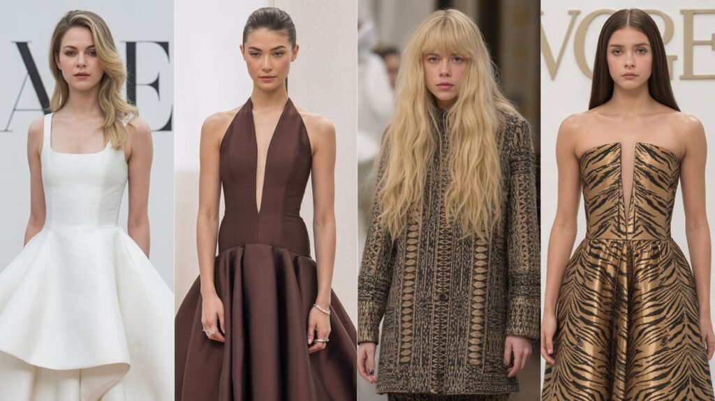 Euphoria cast red carpet fashion outfits comparison collage
