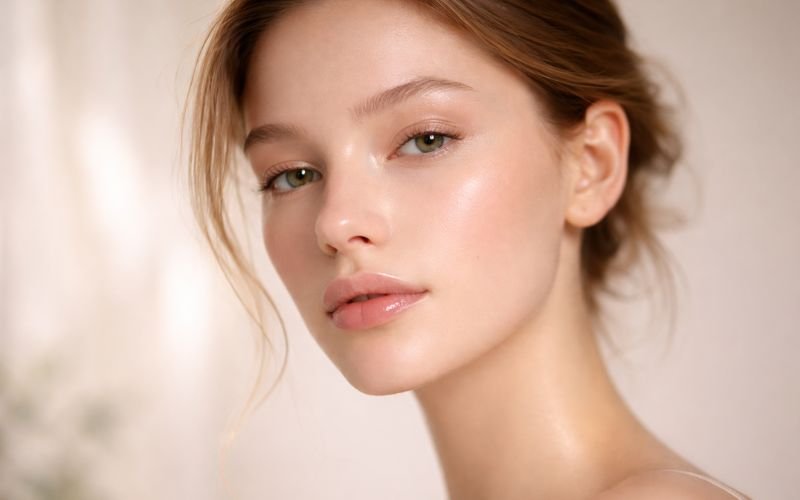 light ghost lashes natural blonde eyelashes soft beauty look
