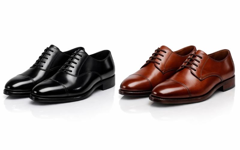 Oxford shoes and Derby shoes comparison for formal attire
