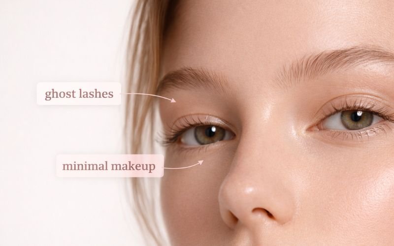 ghost lashes definition natural light eyelashes explanation visual
