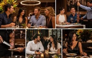 smart casual outfit ideas for men and women at Fogo de Chao dress code restaurant
