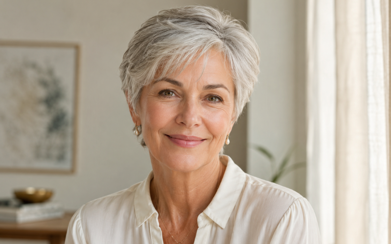 Low Maintenance Hairstyles for 60 Year Old Woman with Fine Hair (Expert-Approved)