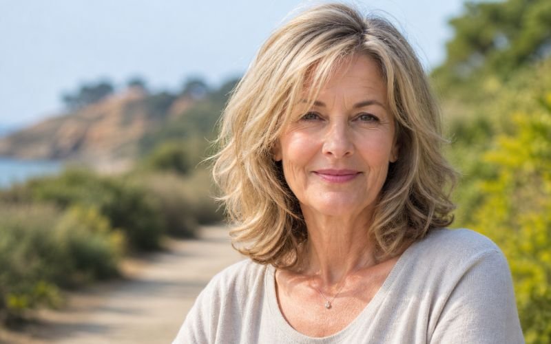 shoulder length layers for fine hair women over 60
