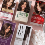 Best hair dye to color gray hair — flat lay of top product picks