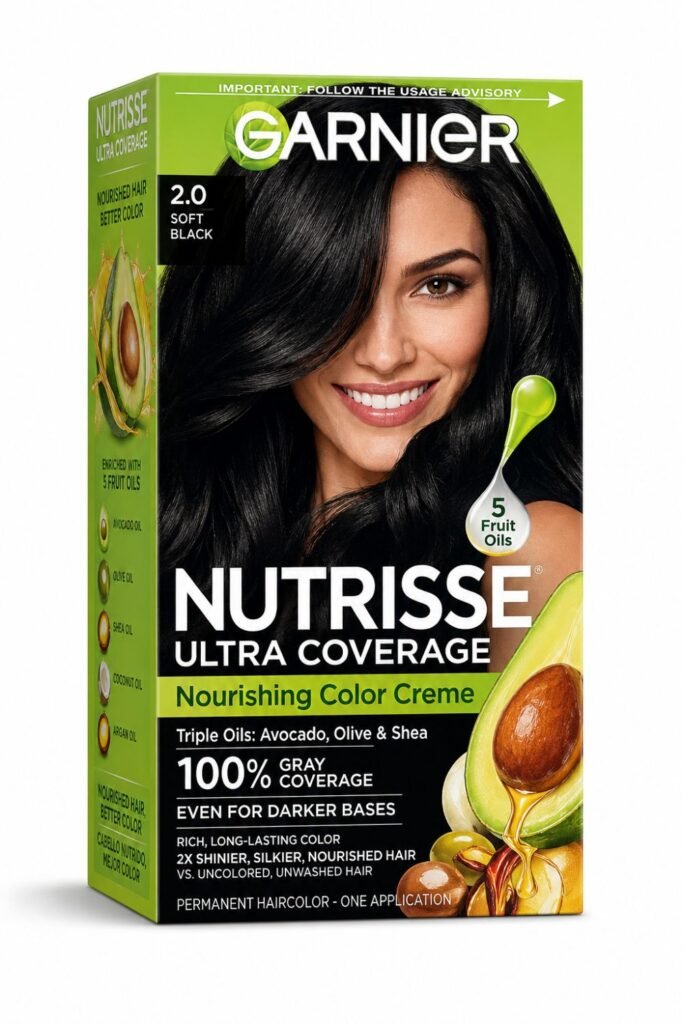 Garnier Nutrisse Ultra Coverage — best hair dye for dark hair going gray
