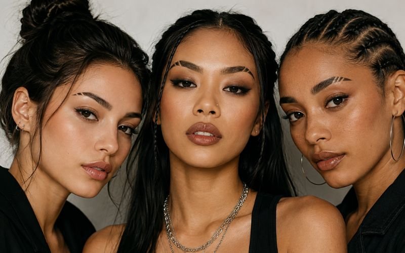 Eyebrow slit ideas for women
